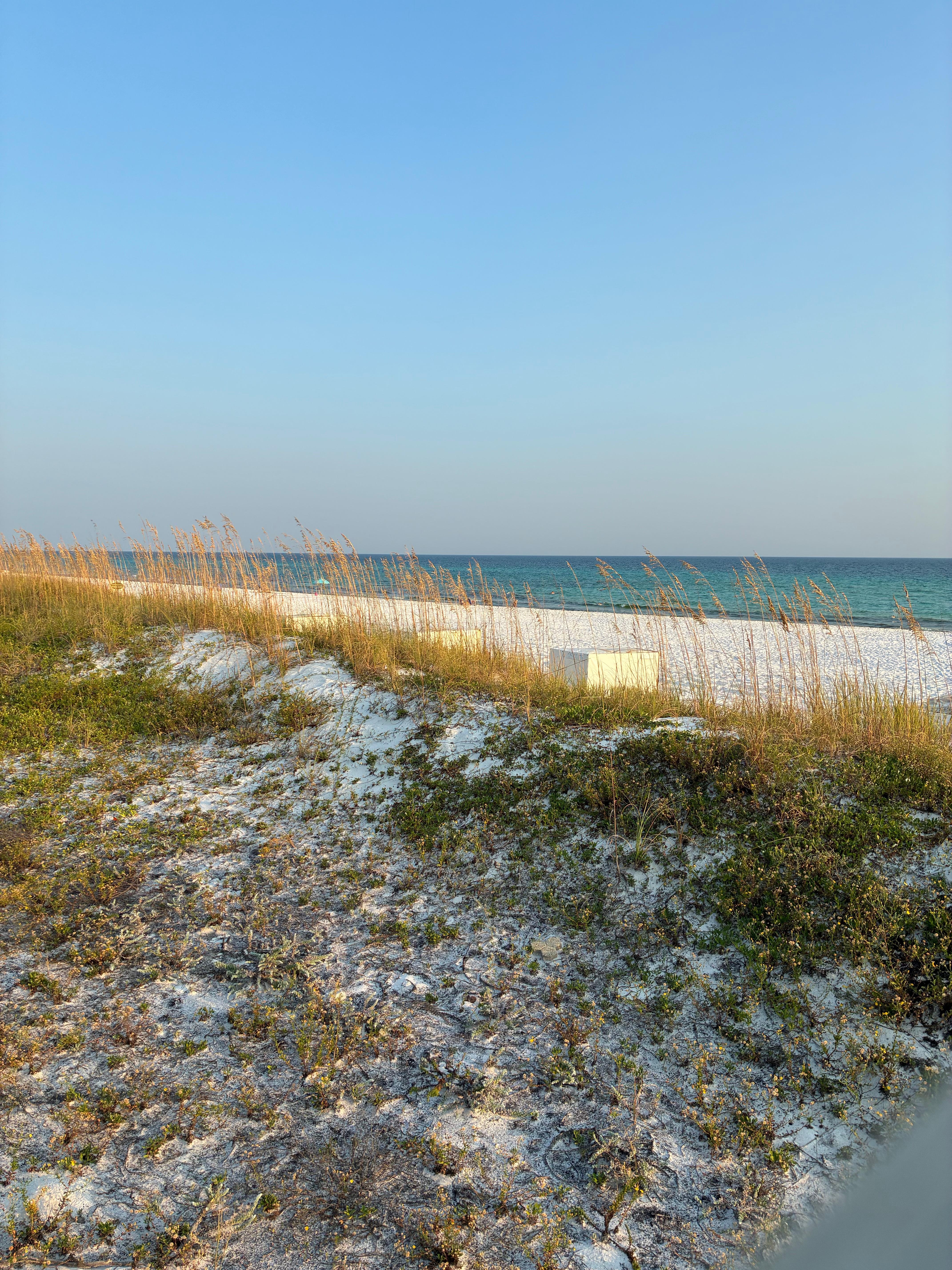 Beach view after entering the private gate