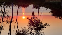 Fantastic sunset from the cottage