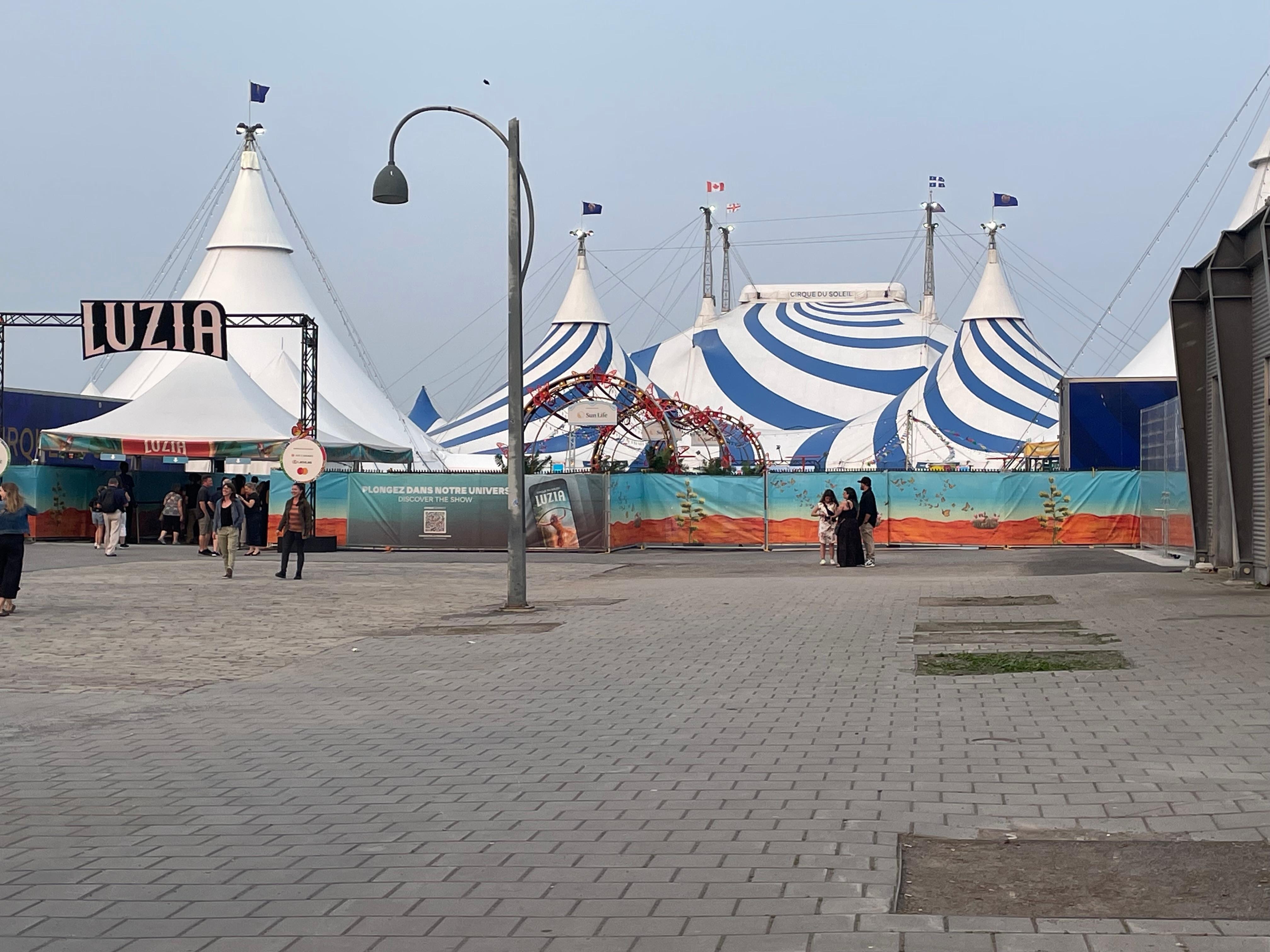 Cirque du Soleil on the waterfront