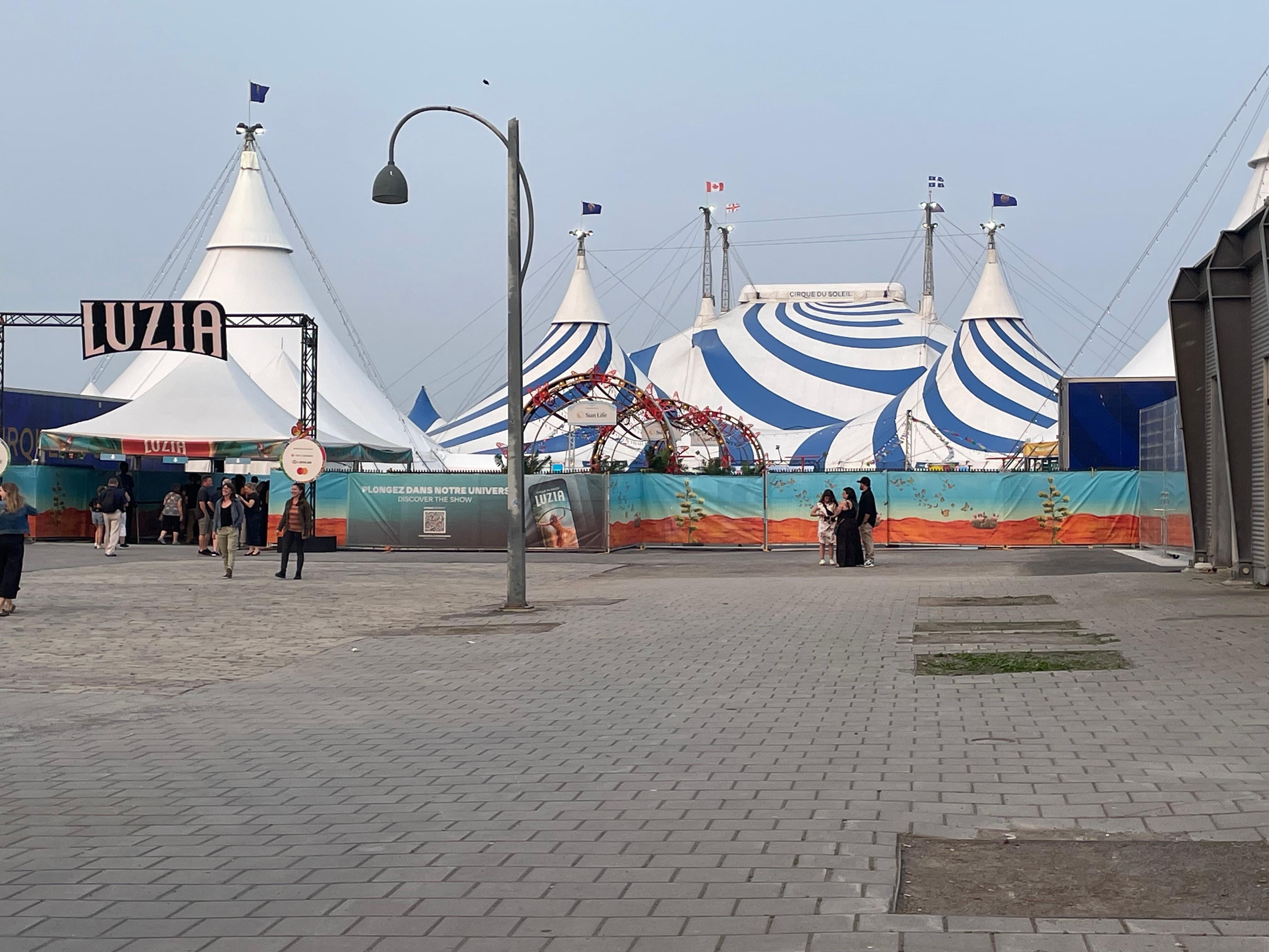 Cirque du Soleil on the waterfront