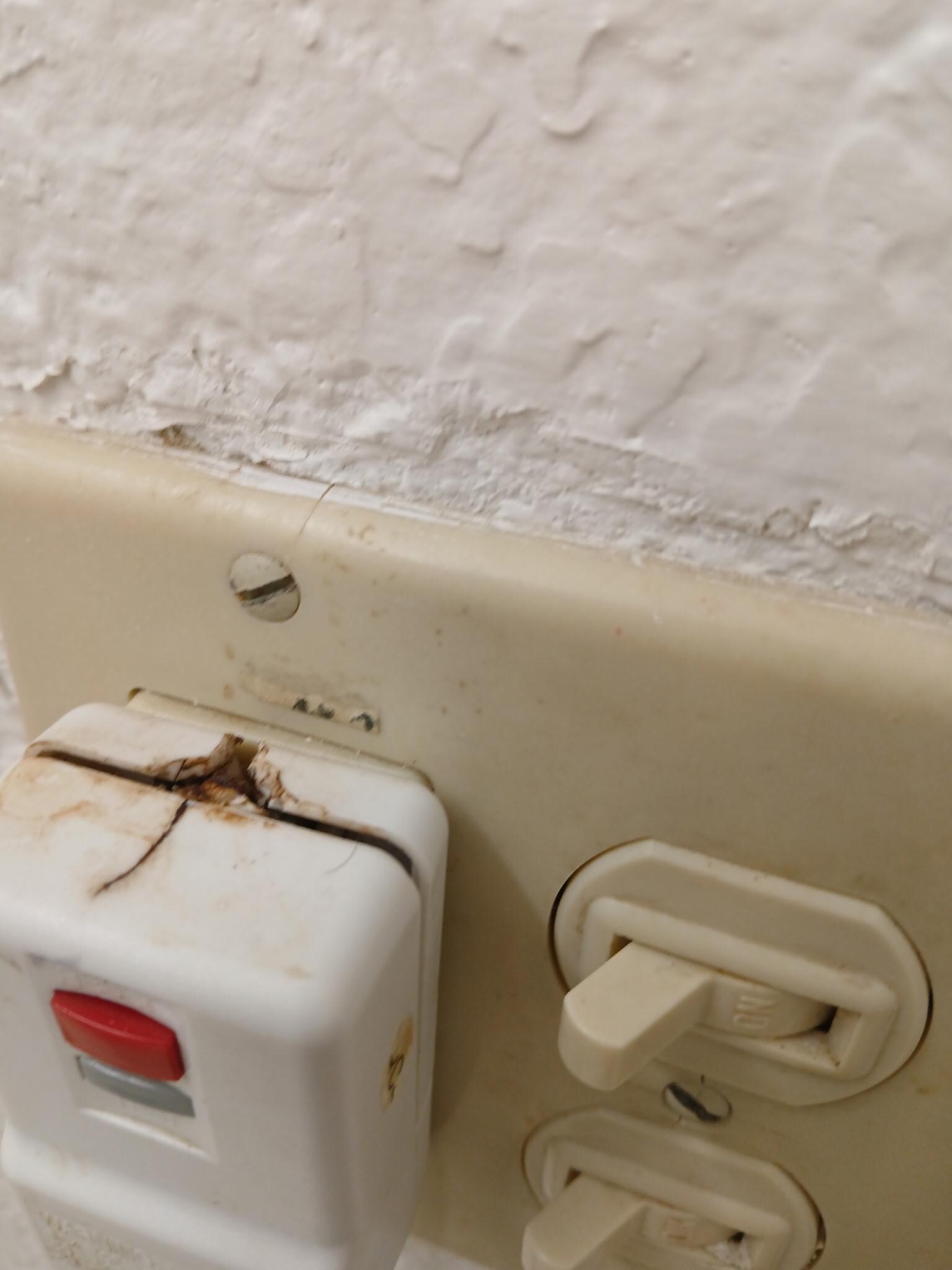 Electrical outlet with dryer