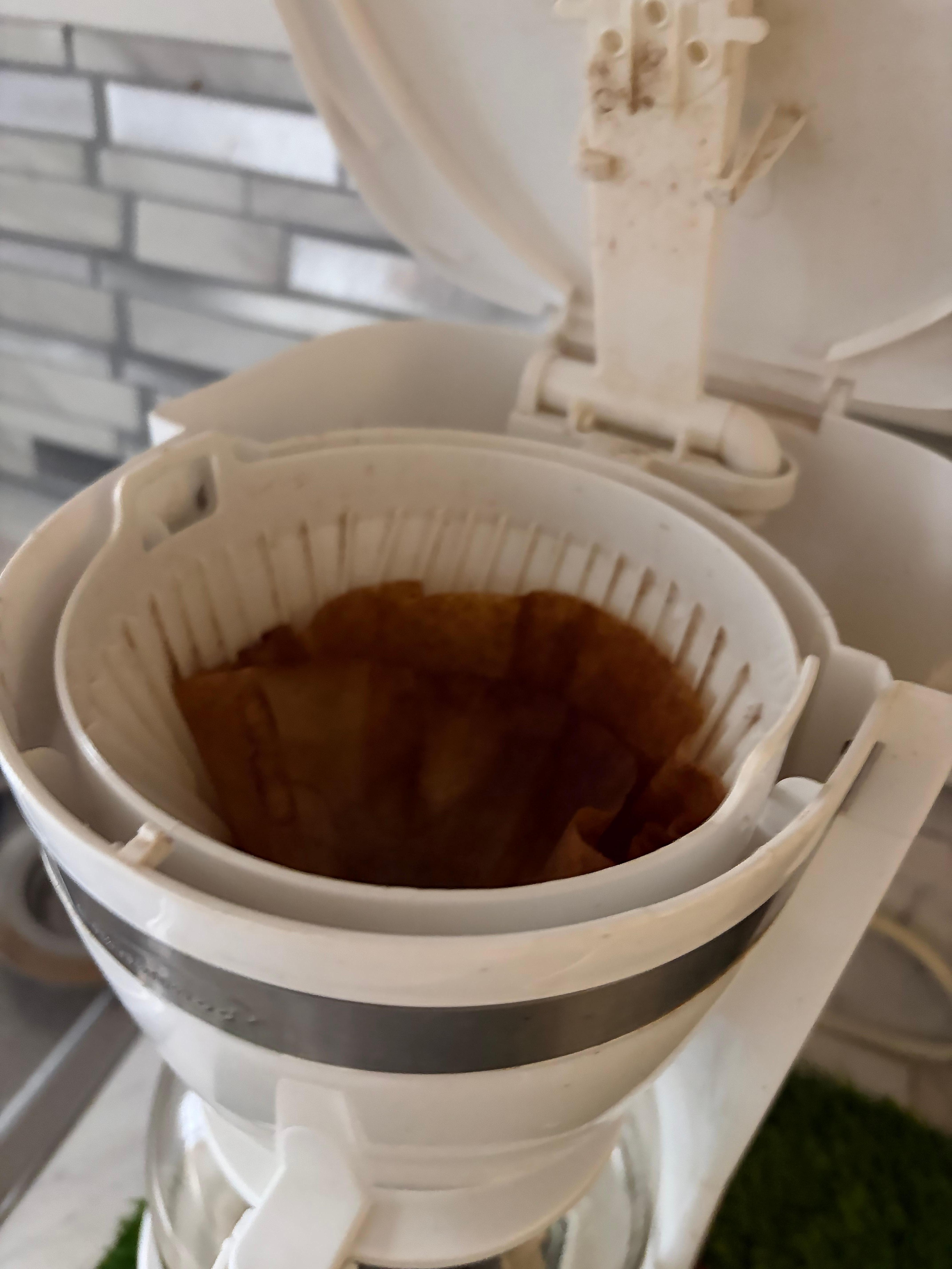 Dirty coffee pot