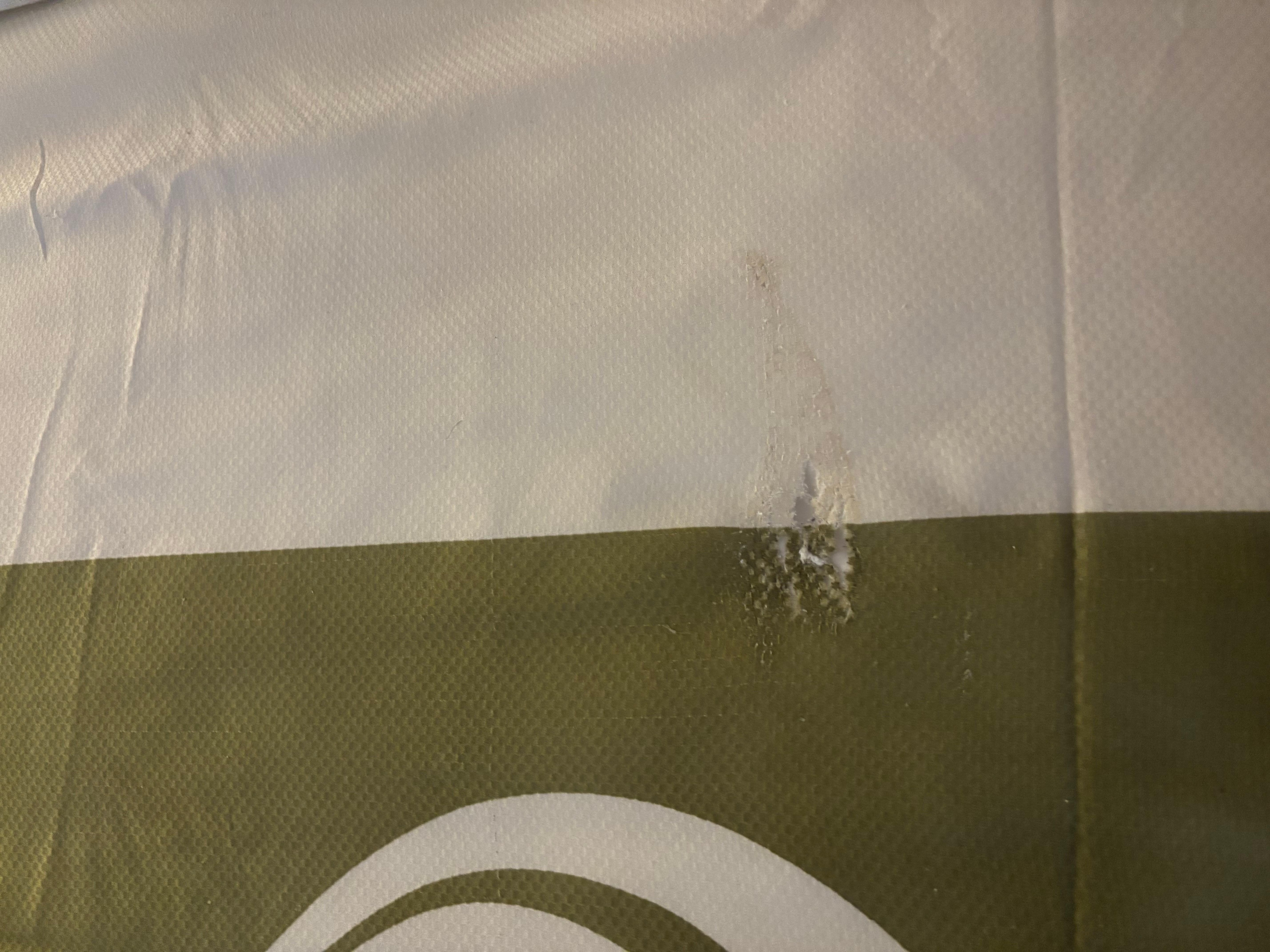 Mysterious stain on the bed