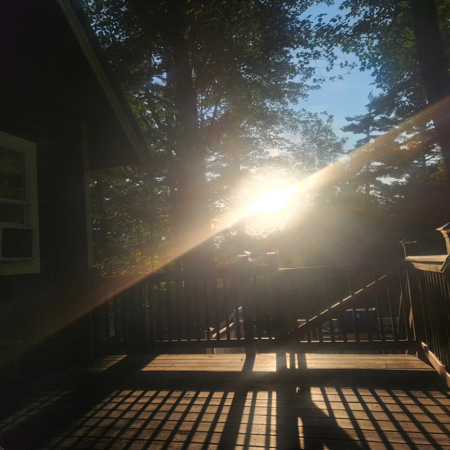 Sunset on the back deck!