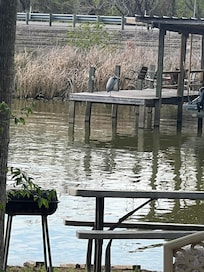 Two-lane highway bridge is just above photo