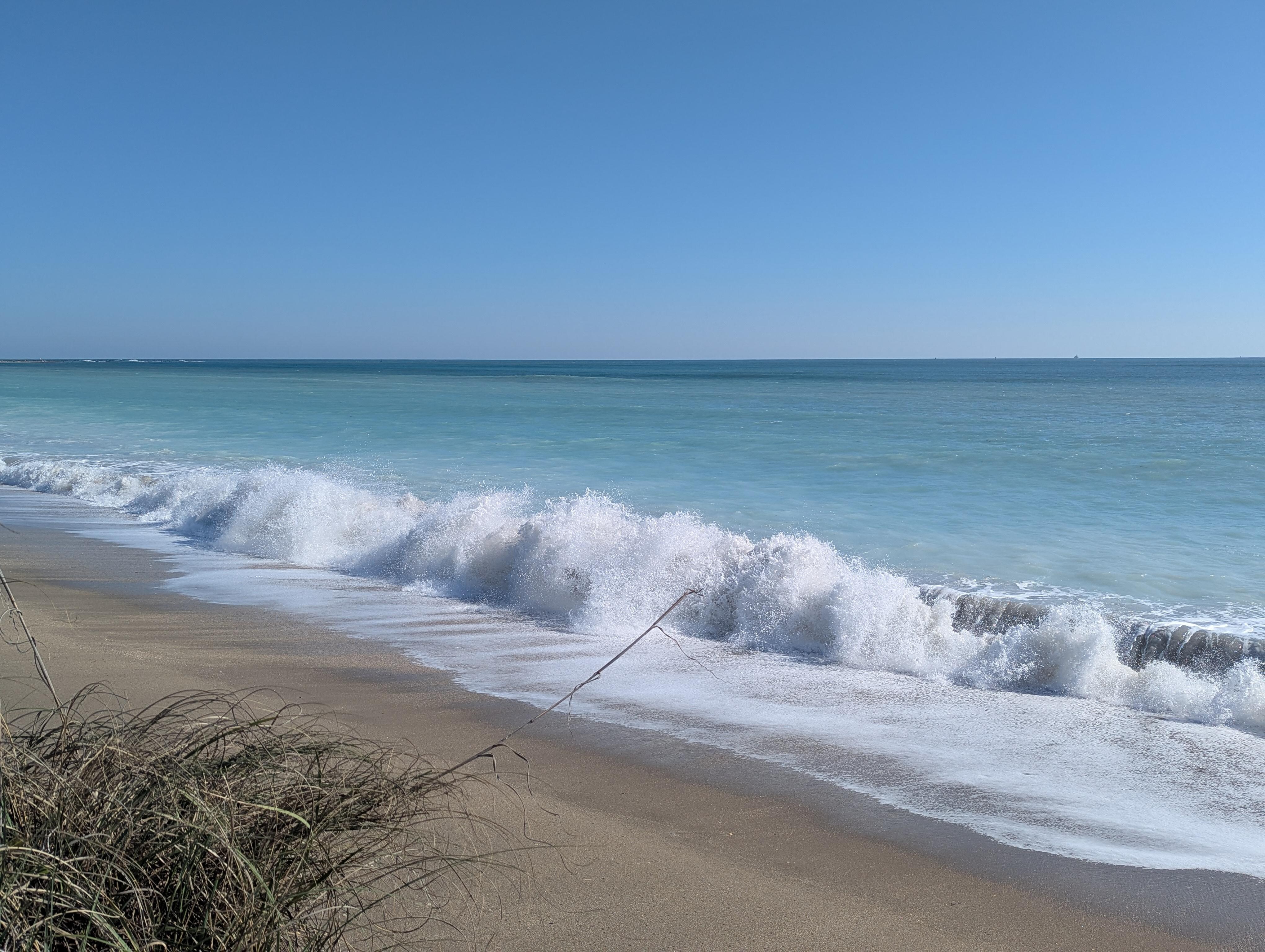 The beach is a block away.