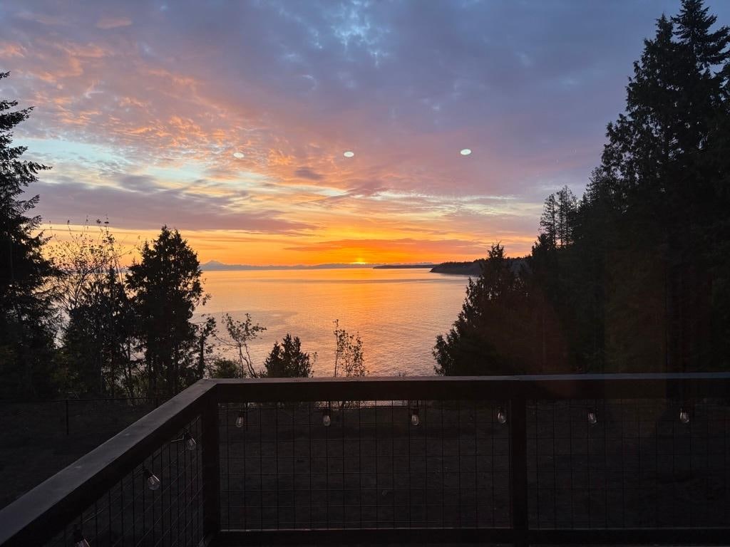 Sunrise view from the deck