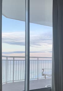 Master bedroom has balcony access and great view