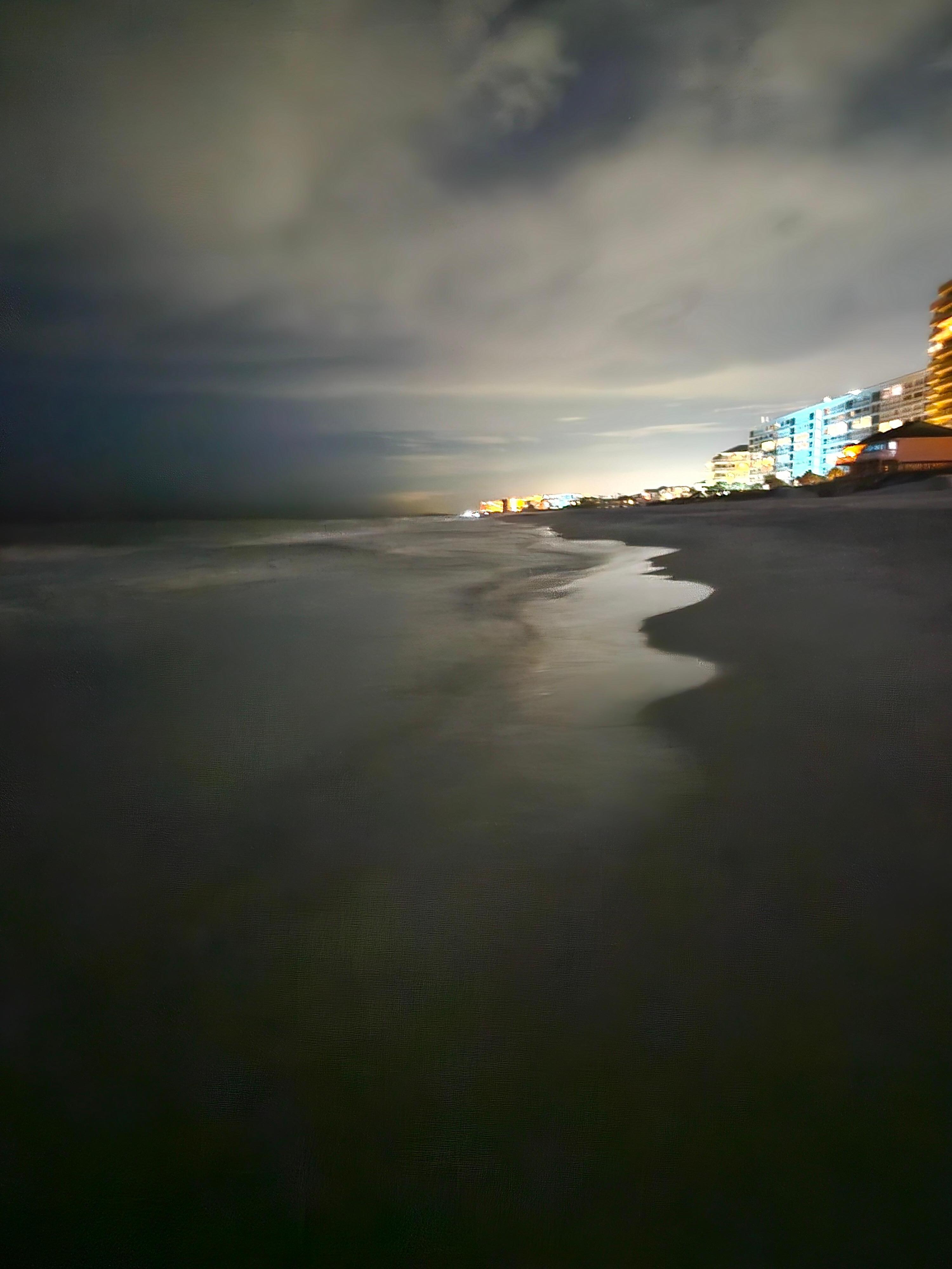 Night time on the sand