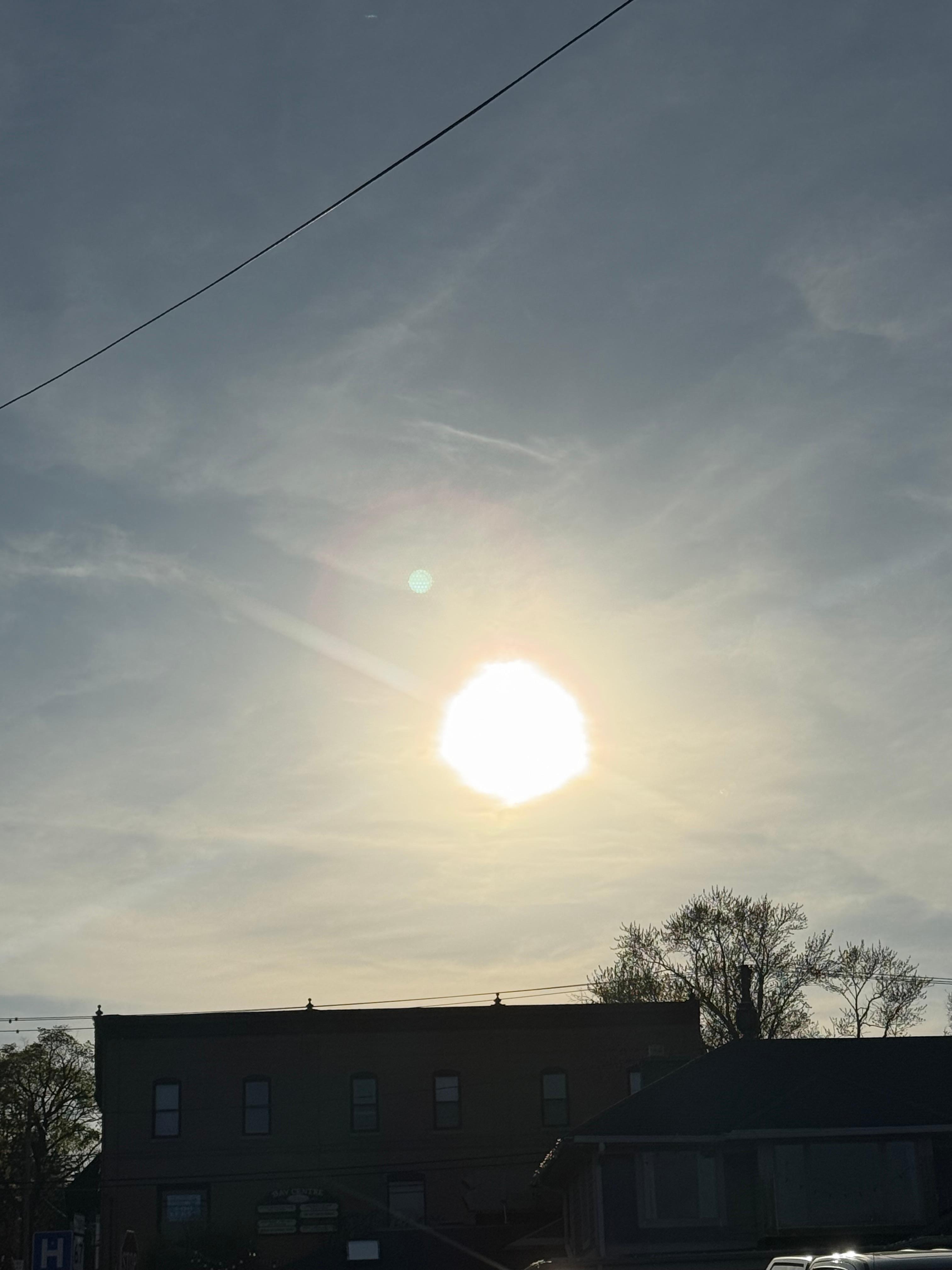 Sunset in back yard