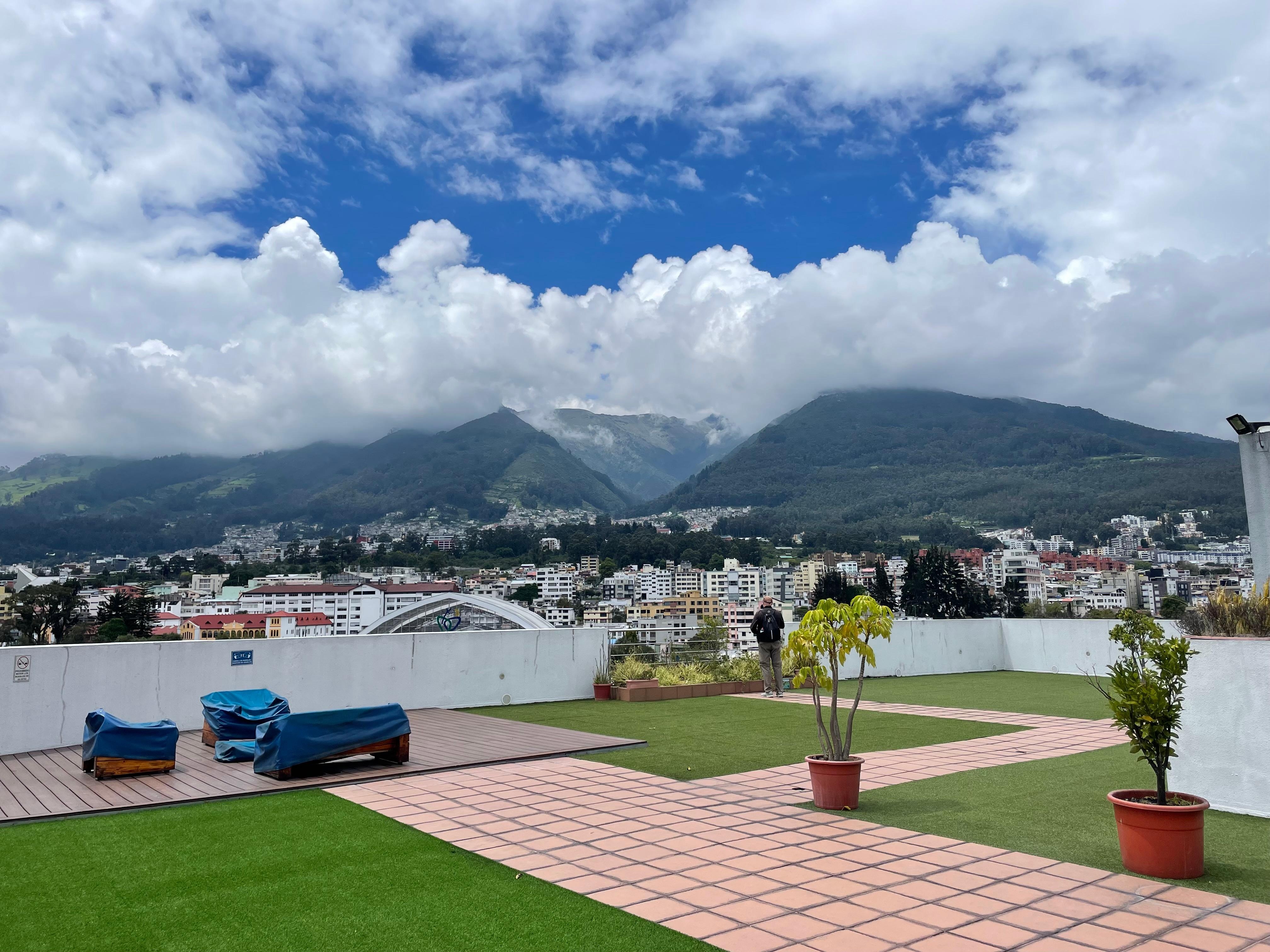 Very large roof top terrace. 