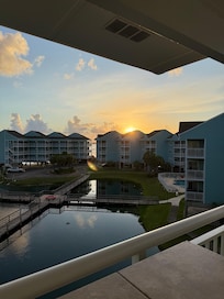 Sunrise from the balcony.