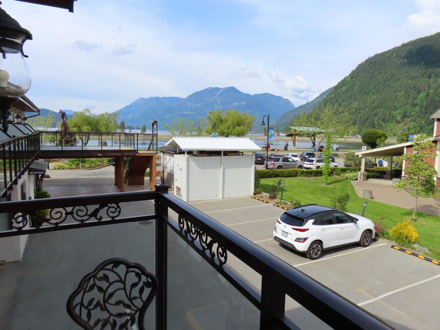 View from the balcony on 2nd floor. 