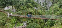 La Passerelle du pont suspendu - Fort du Portalet