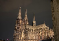 Night view from hotel window