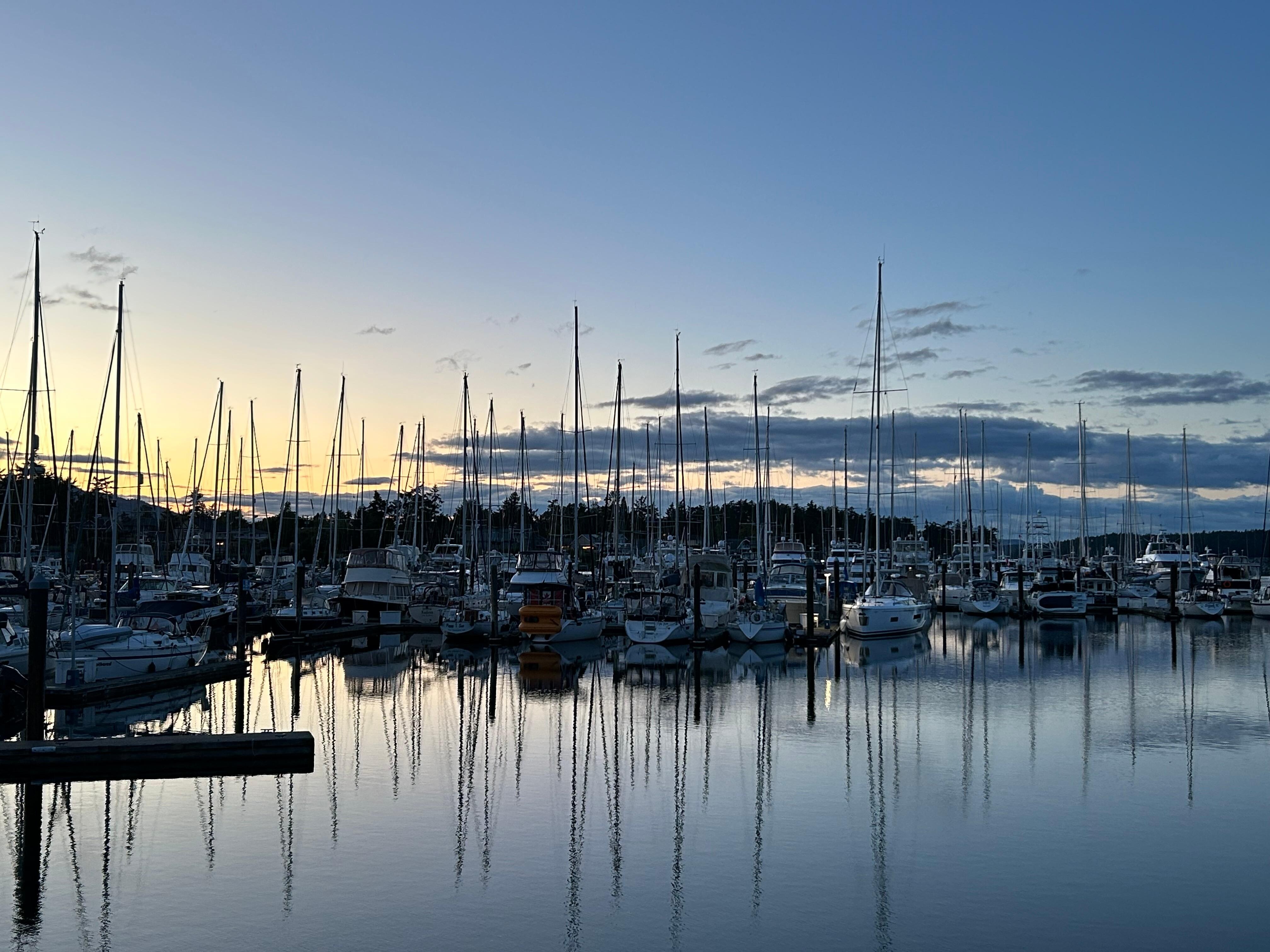 Evening view from seawall