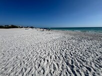 The beach just across the street