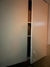 Kitchenette cabinet (and bathroom cabinet) wouldn’t close