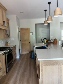 Well stocked kitchen.