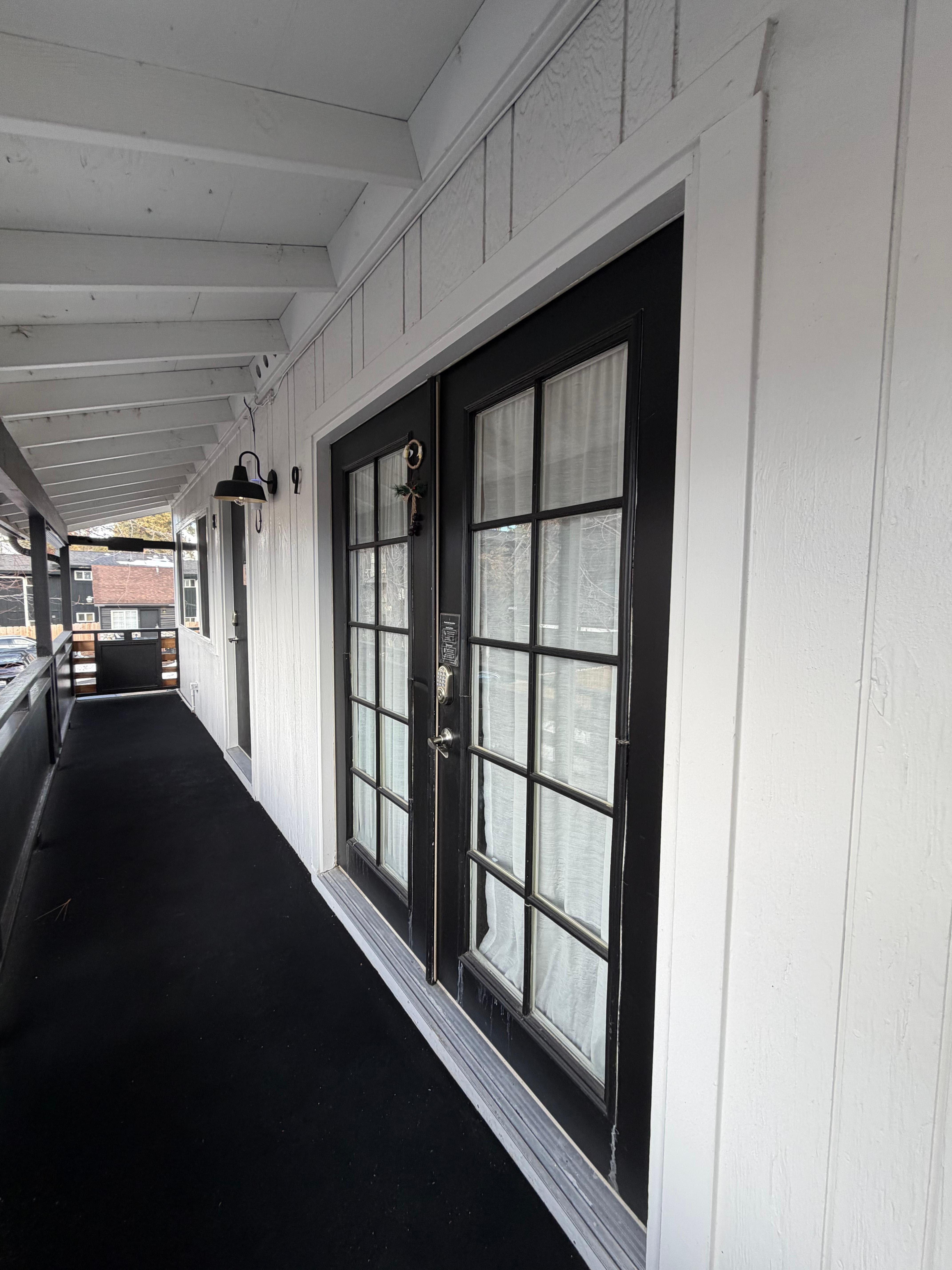 Double doors to our King bedroom! Beautiful touch. *Not every room has double doors 