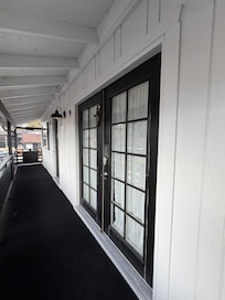 Double doors to our King bedroom! Beautiful touch. *Not every room has double doors