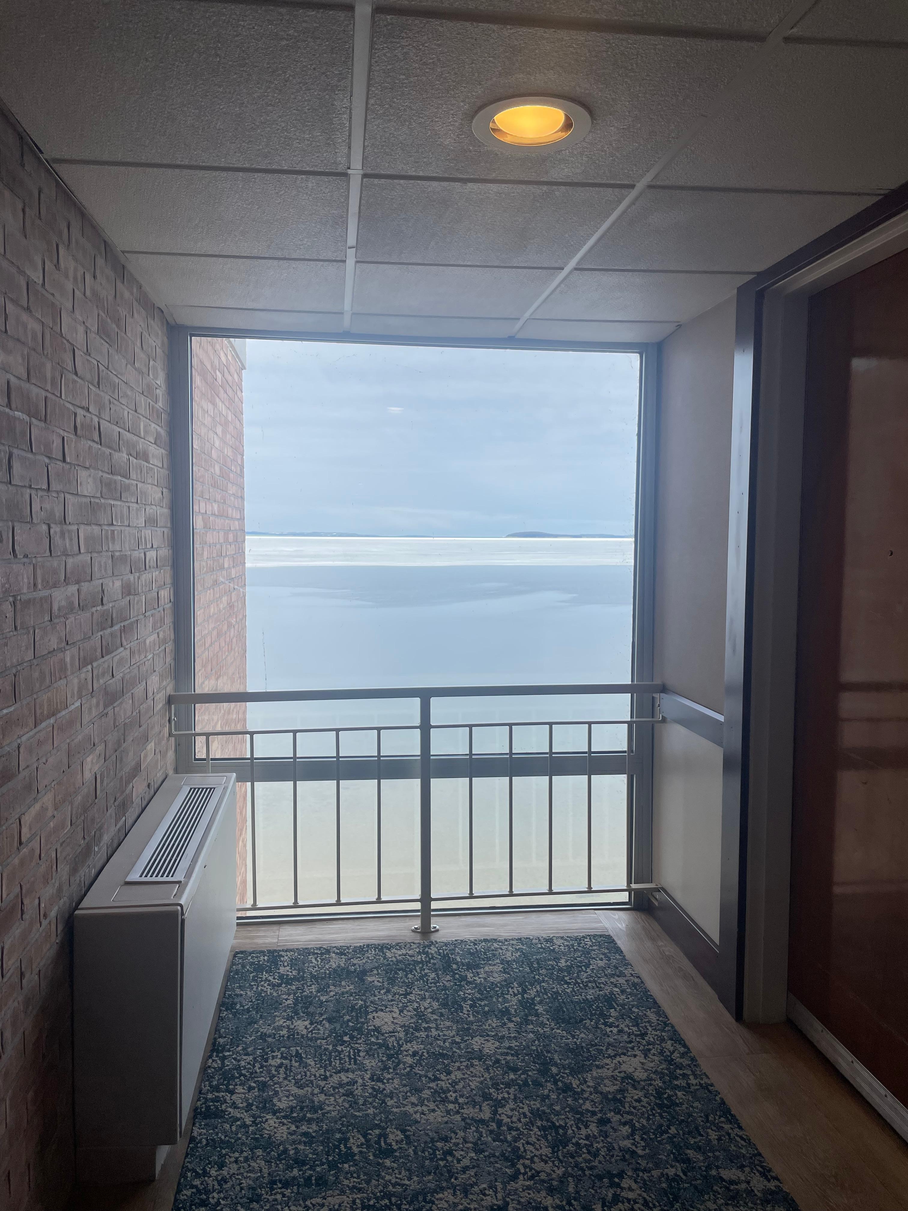 View from the hallway outside of our room