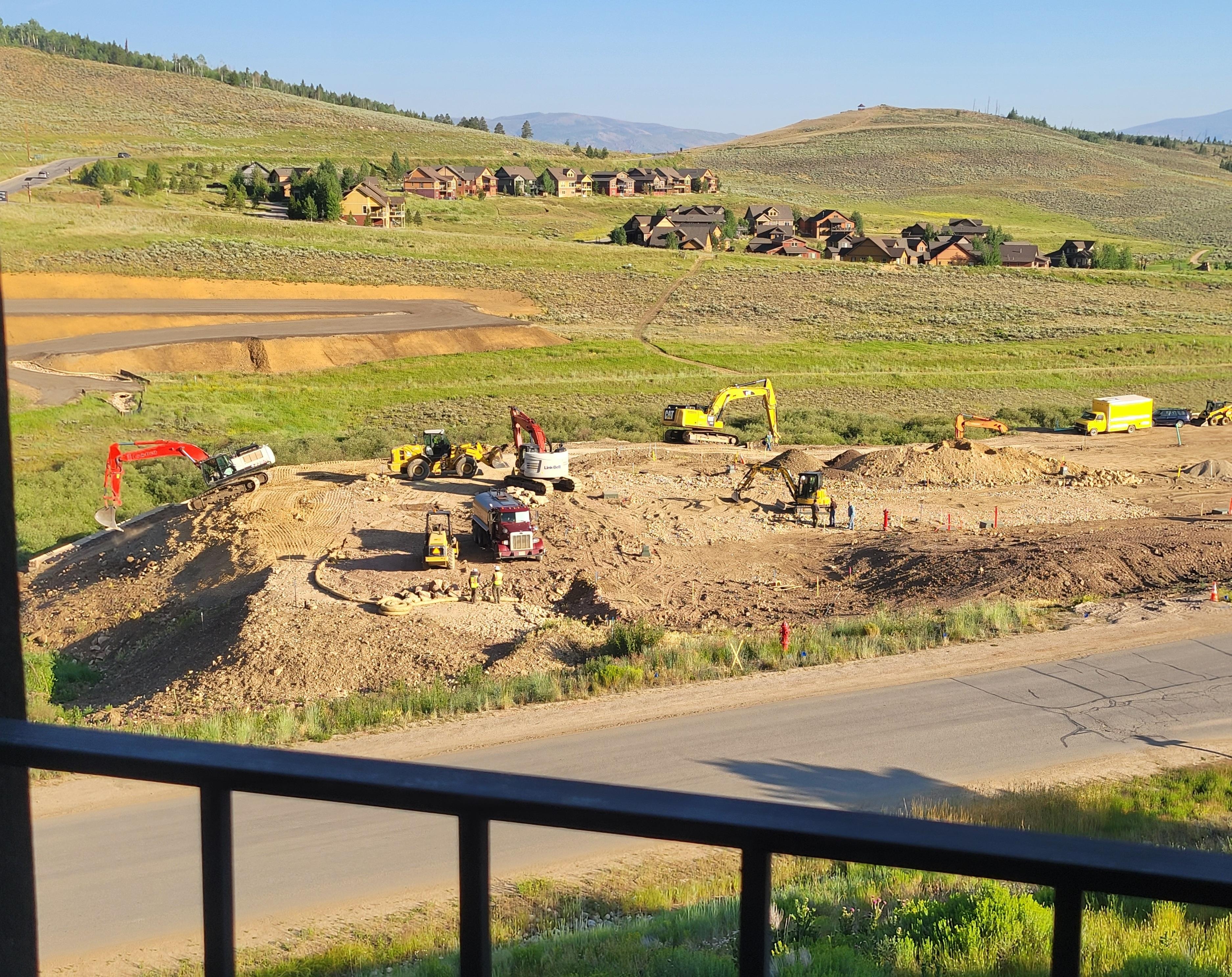 Construction off deck.