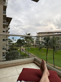 View from the porch. Perfect place to drink coffee.