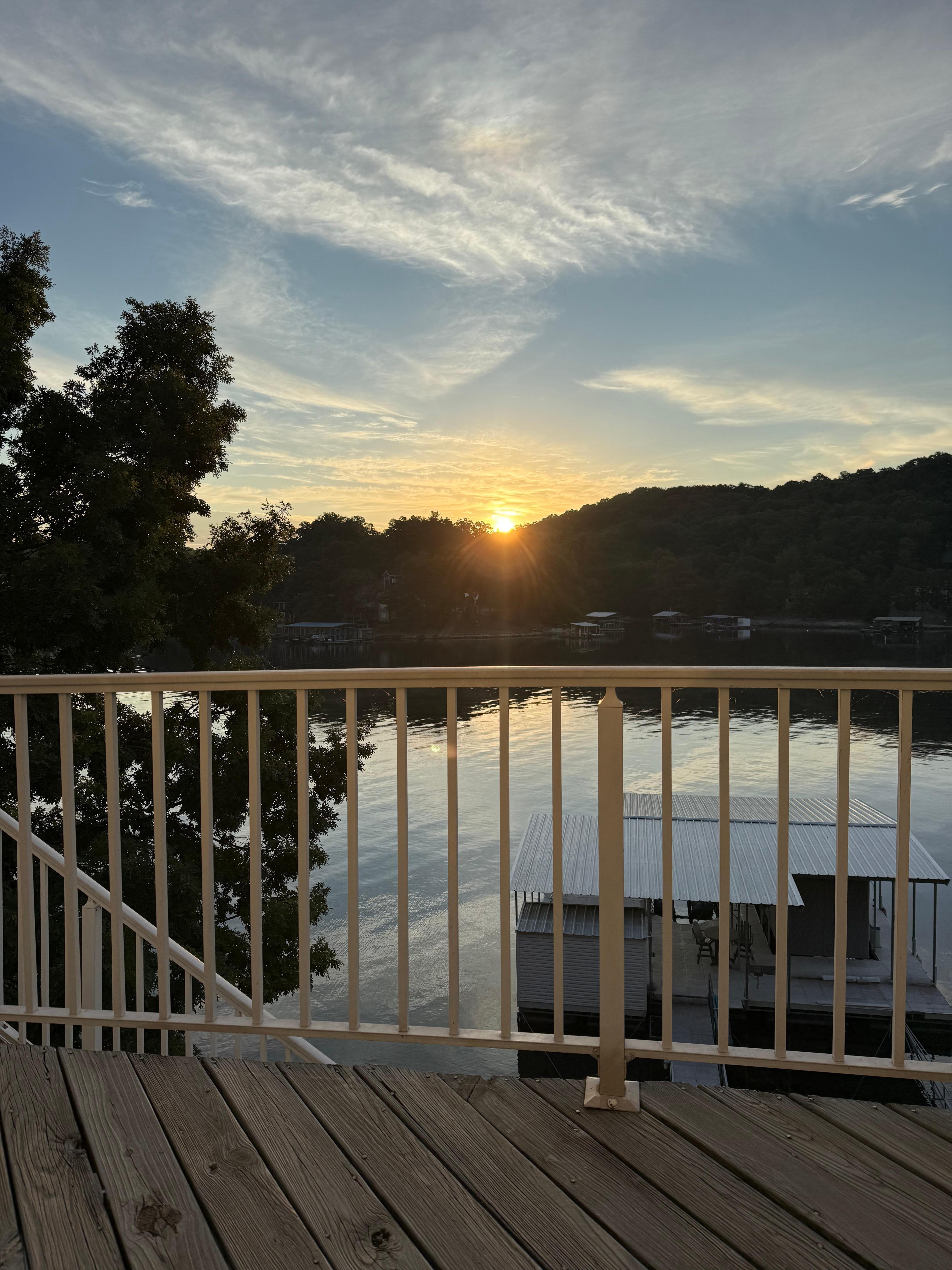 Sunrise on the second level.