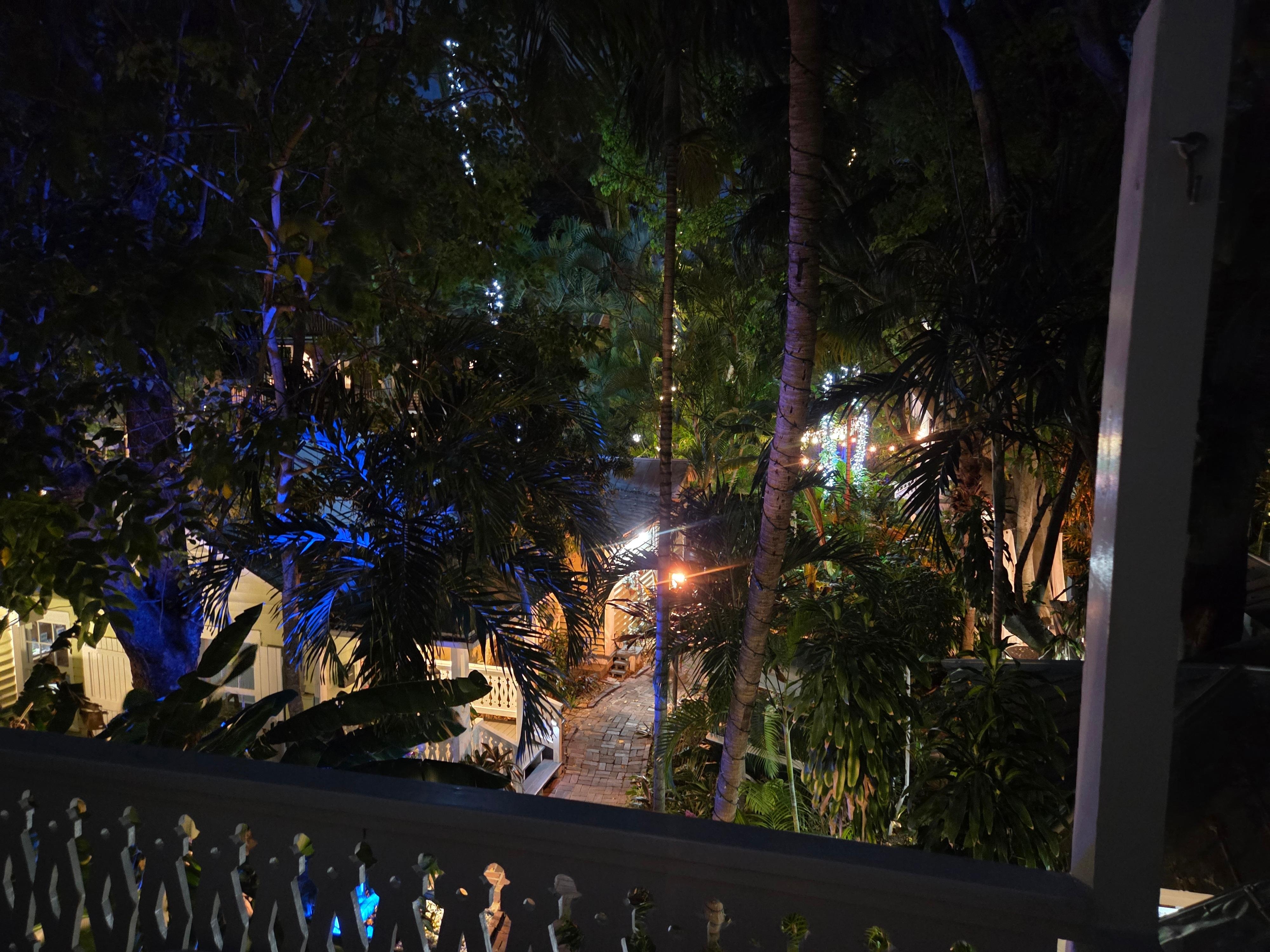 View of the gardens from our deck