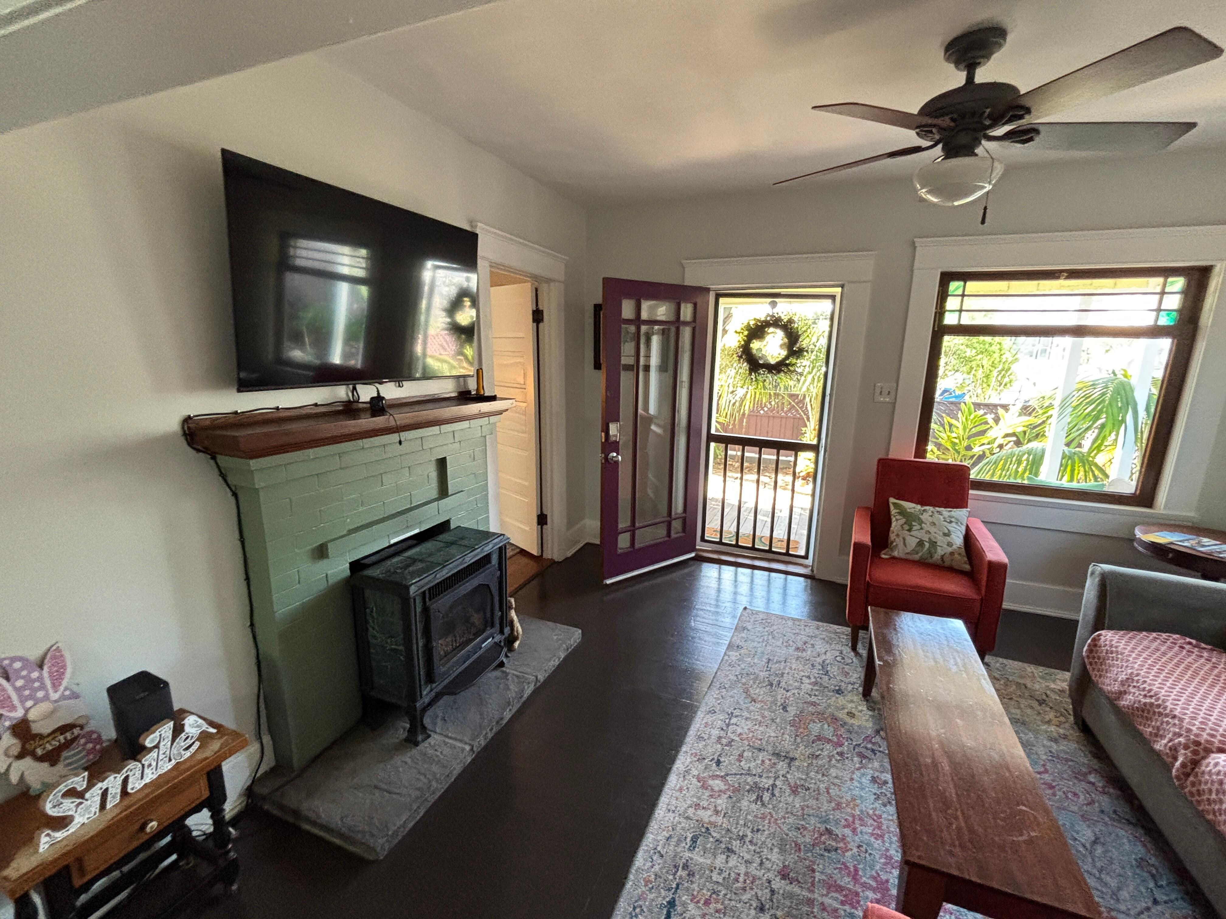 Comfortable furniture with a cozy living space