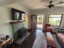 Comfortable furniture with a cozy living space