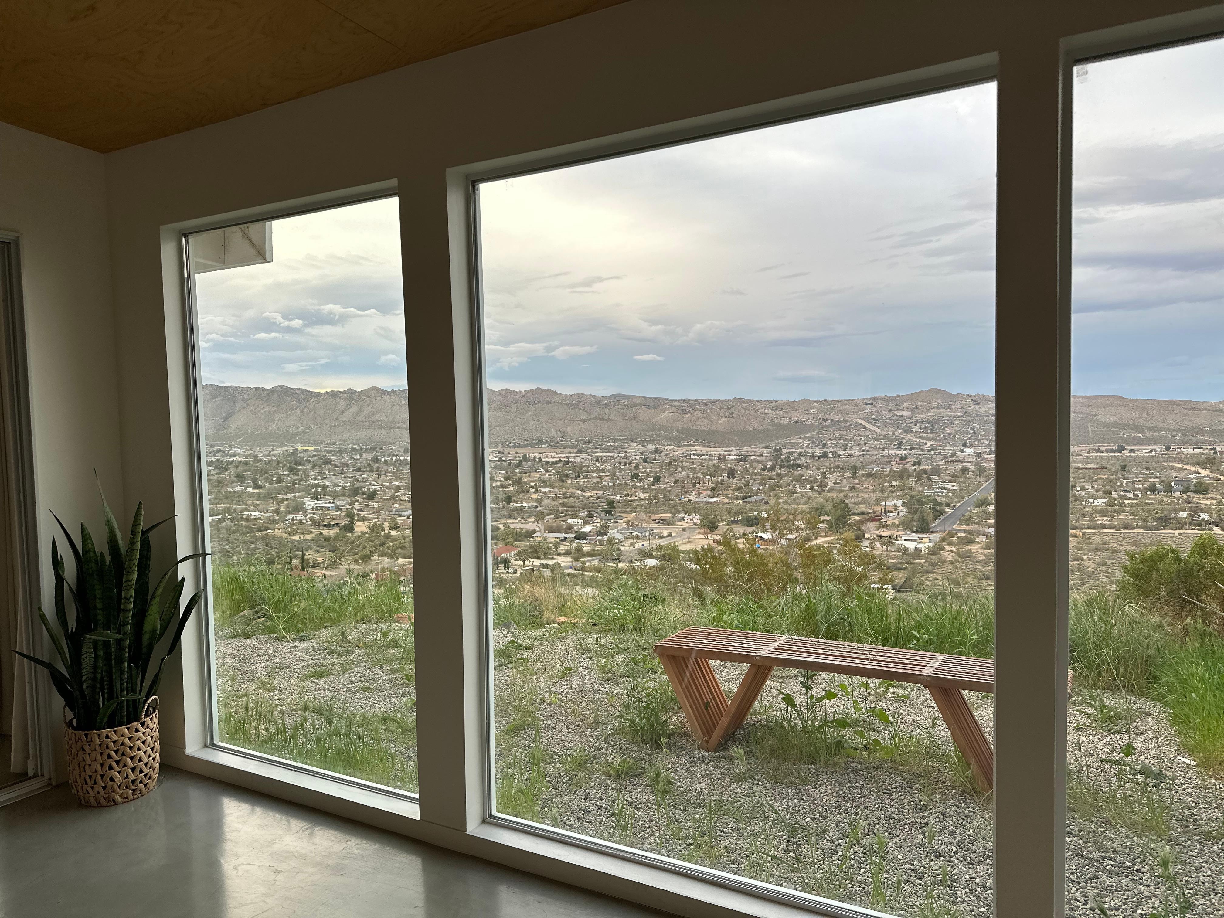 A place to sit to take in the view.