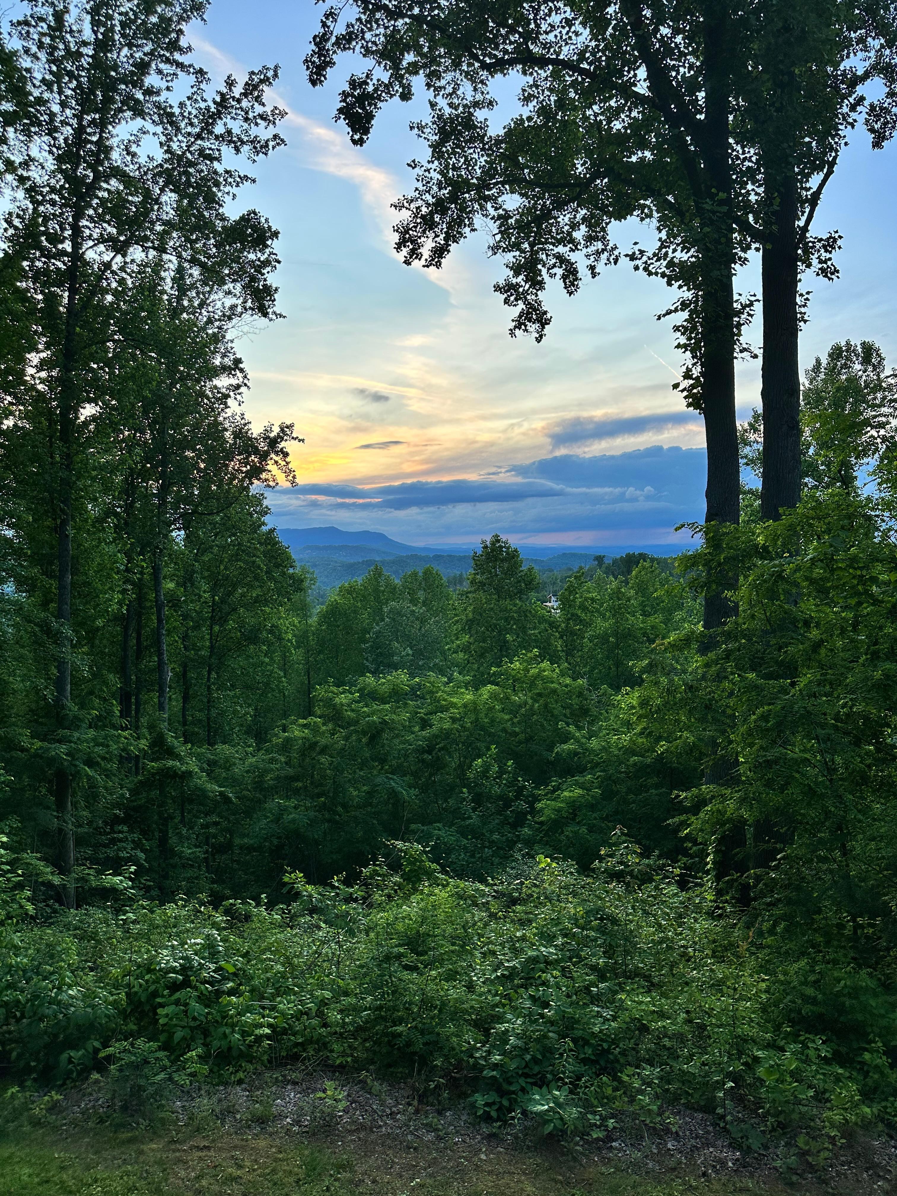 Sunset from the back porch