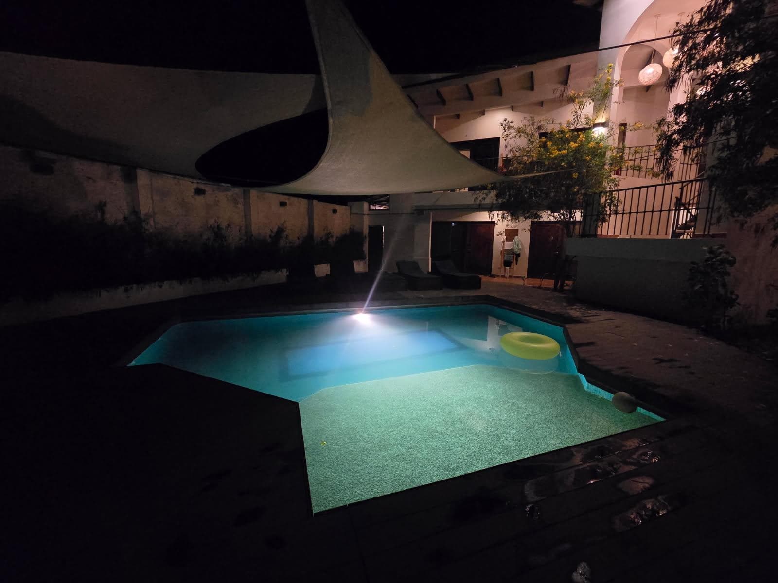 Pool area.