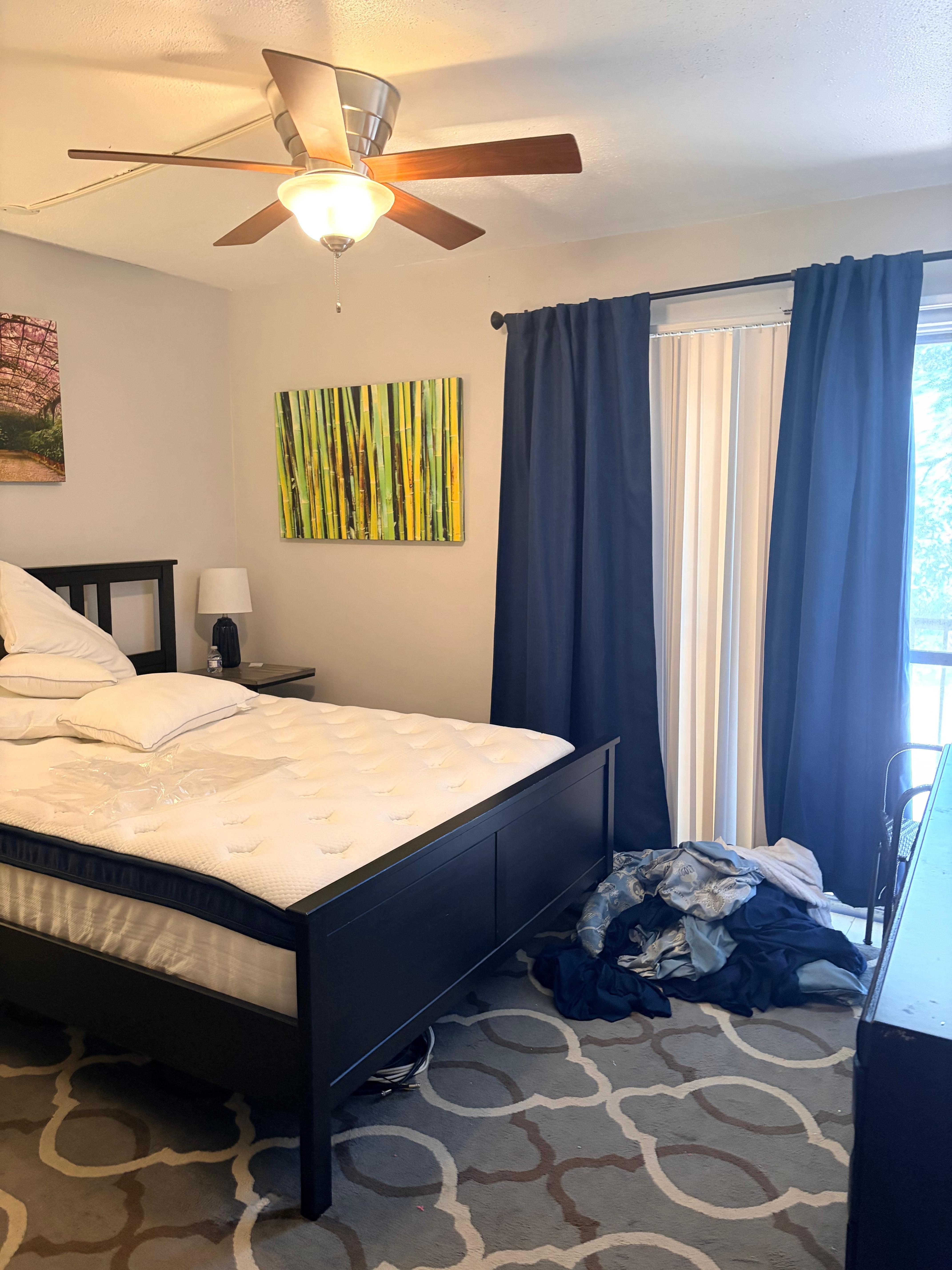 Bedroom , this was one of the most comfortable beds I have ever slept in … the covers are off because these are check-out pictures 