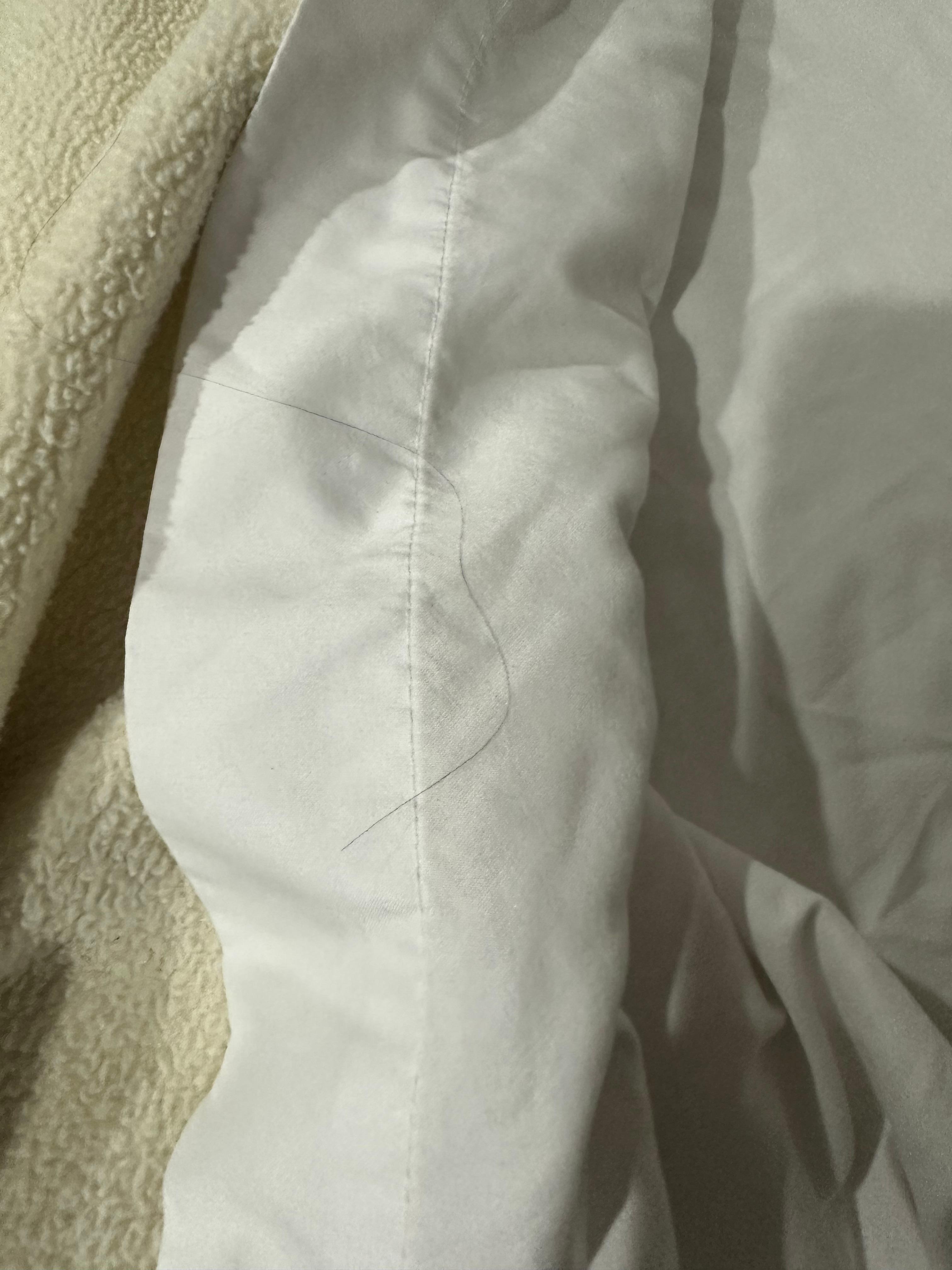 Hair on bedding sheet