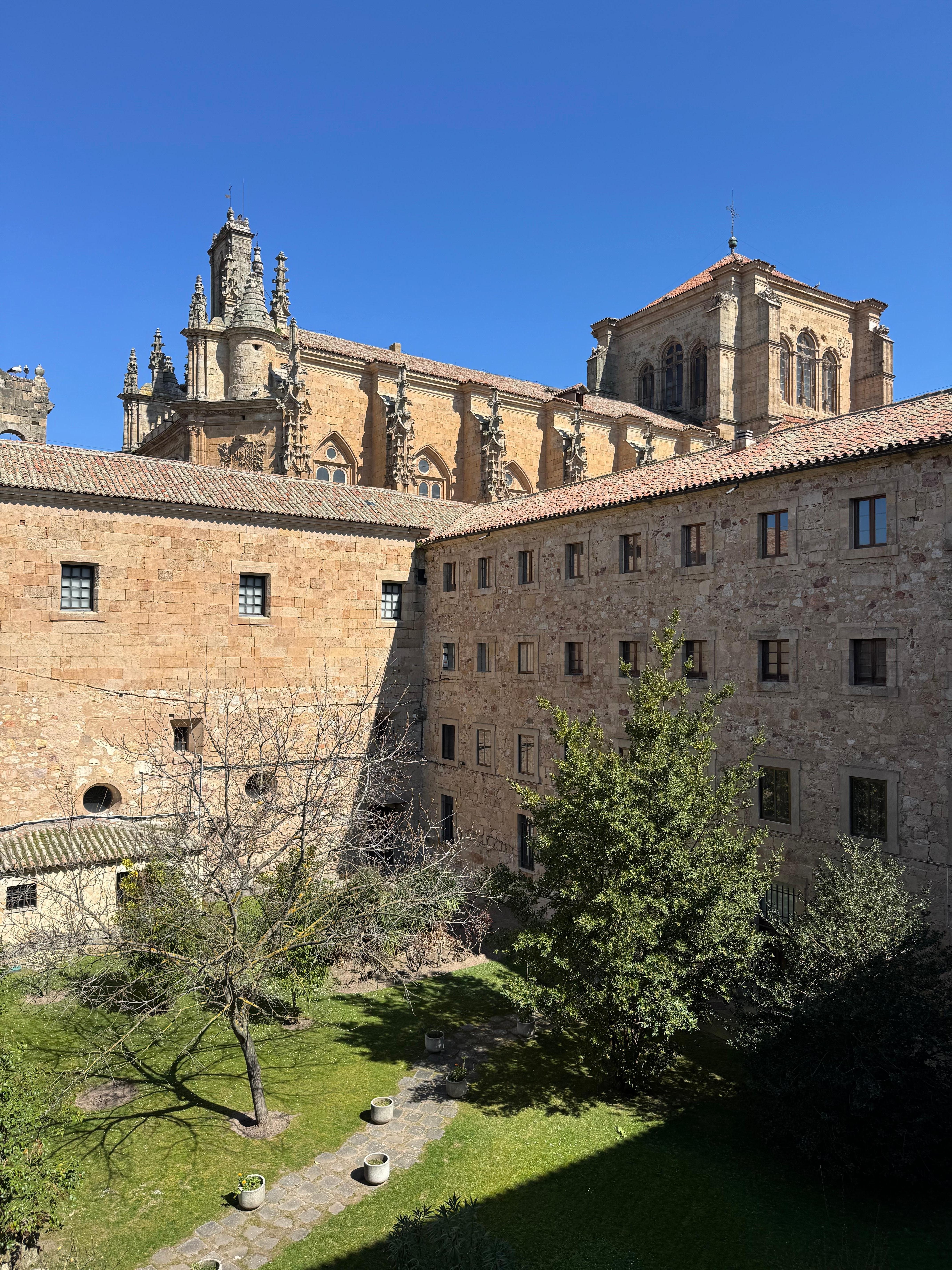 Convent courtyard view from room