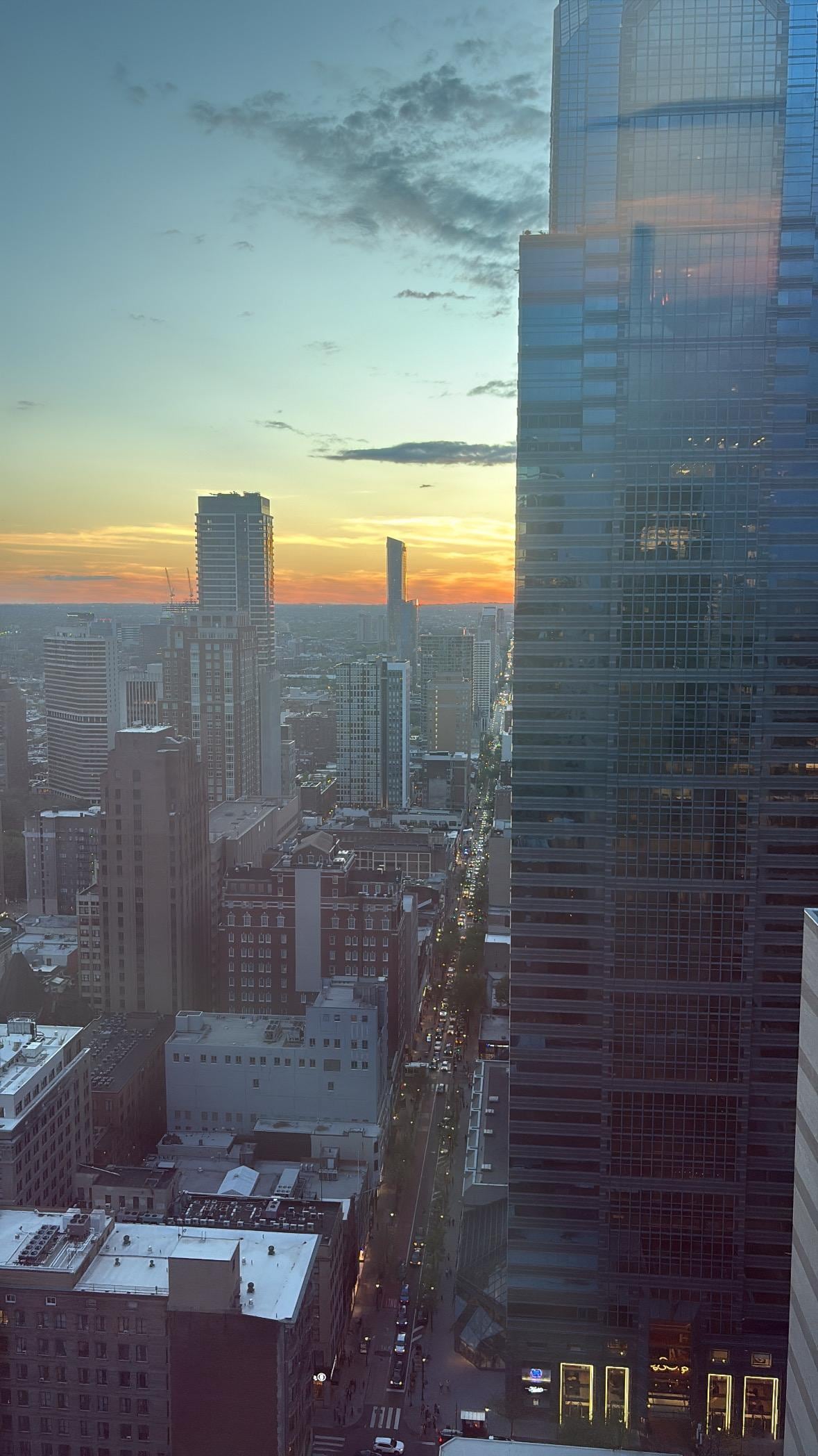 View from hotel hallway