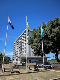 This hotel is the only high-rise in the neighborhood.