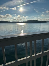 On the top of the dock! So peaceful!