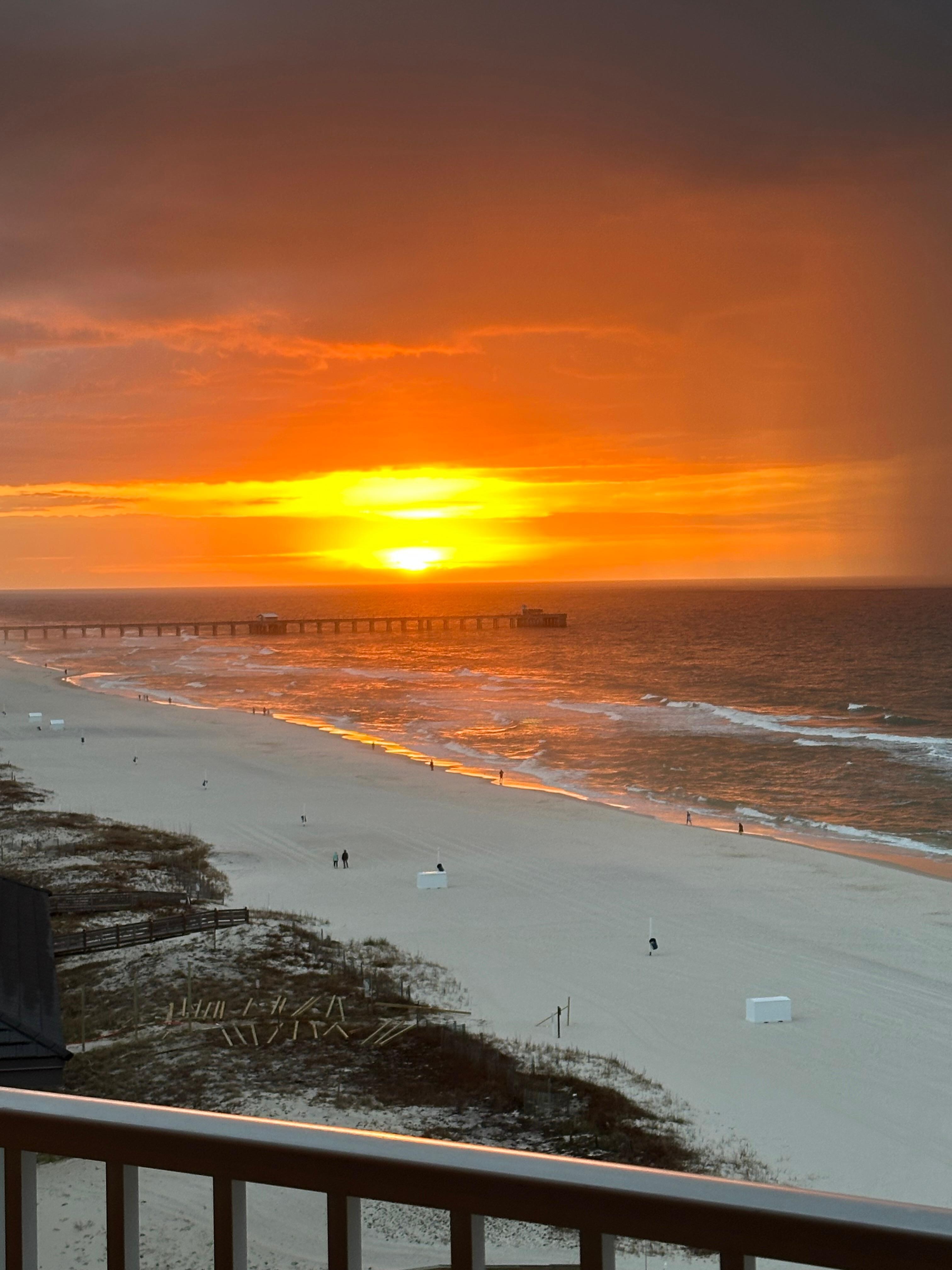 Sunrise from the balcony 