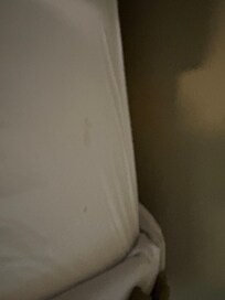 Stains on bed