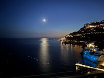 View at night from the balcony