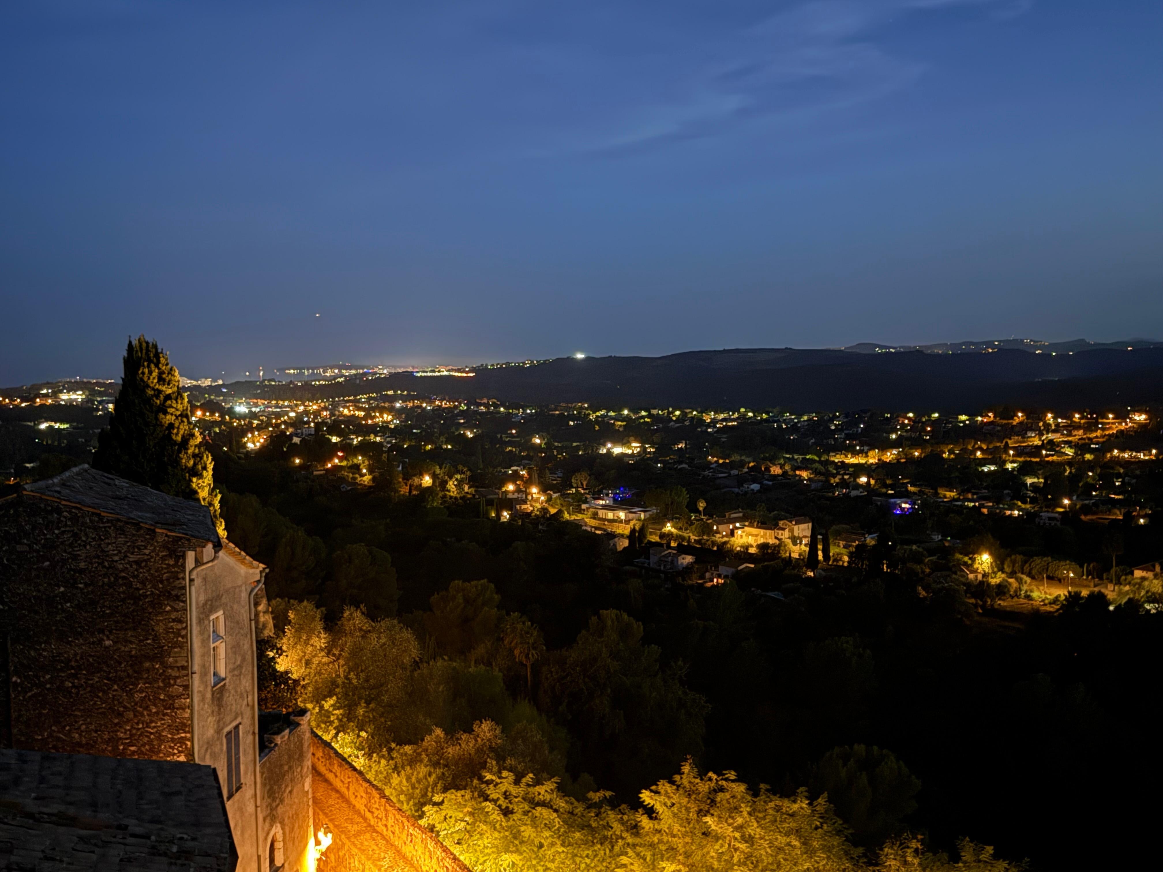 Balcony view in the evening 