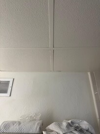 Leaking ceiling in the bathroom.