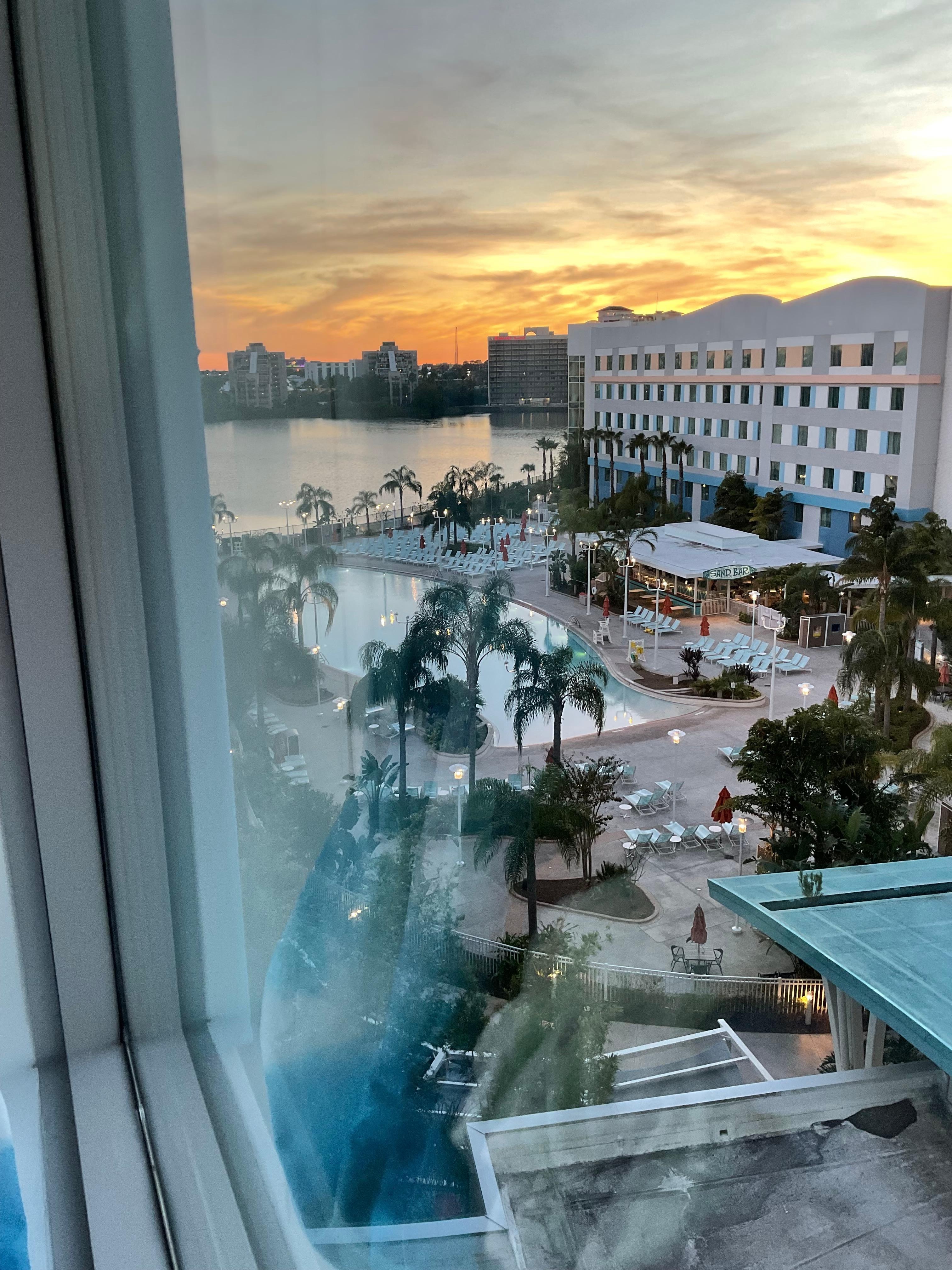 View of pool from our room 