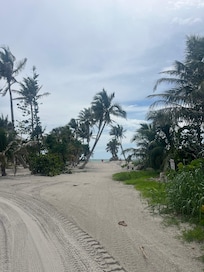 First glimpse of the beach