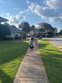 Walking to the beach