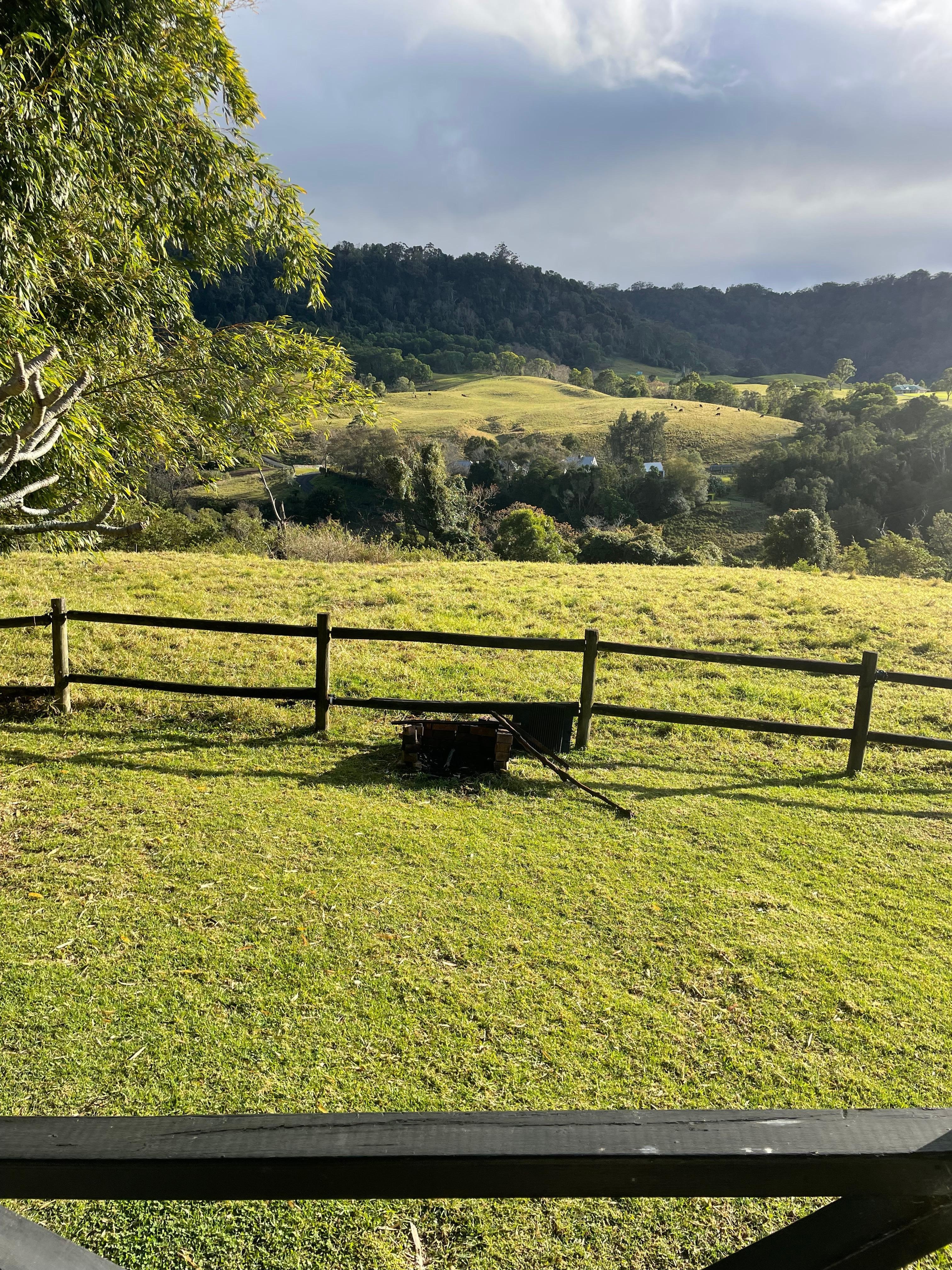 The grass is so green and lush and the view magic